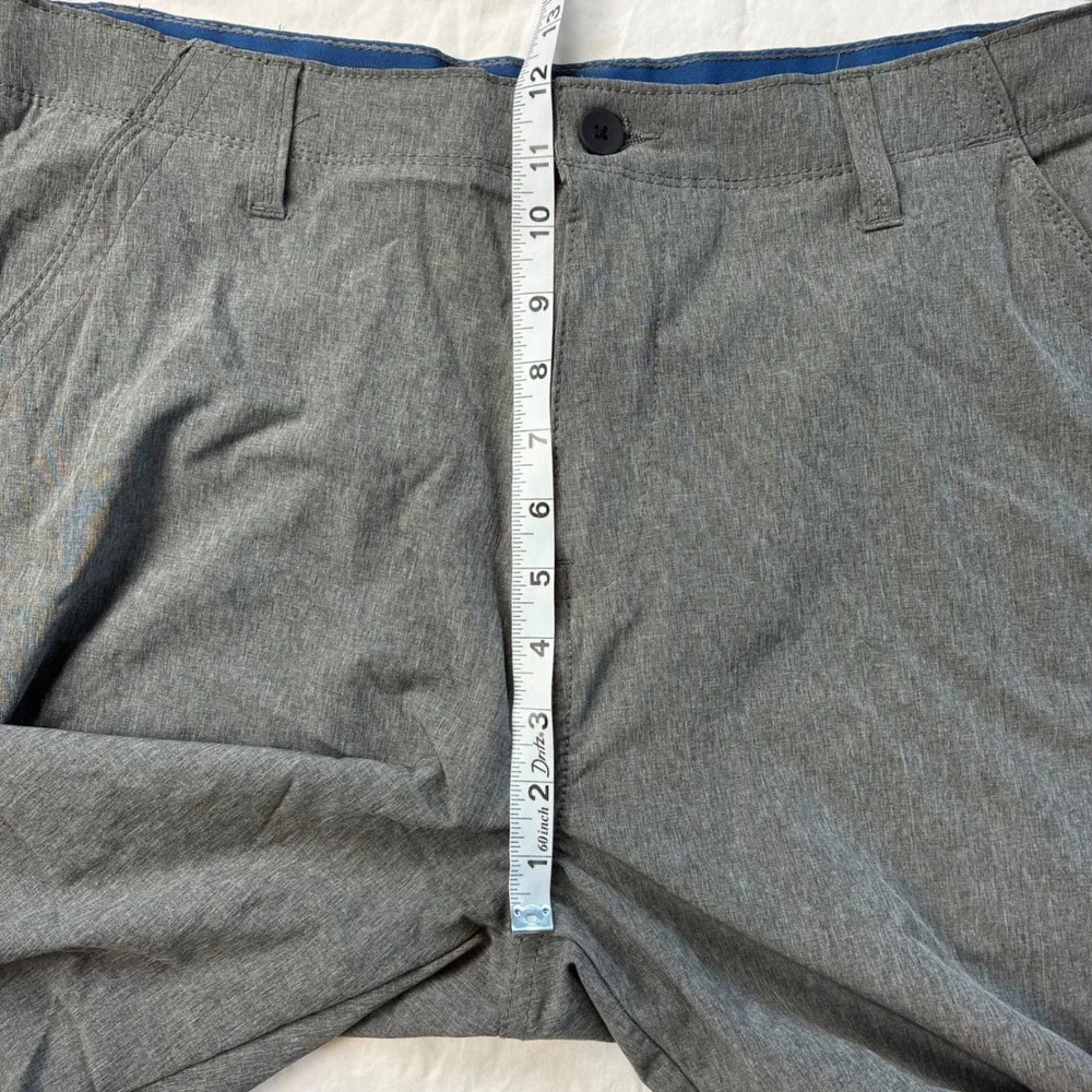 Denali Mens Gray Hybrid Performance Shorts Size 36 Stretch Quick Dry Hiking